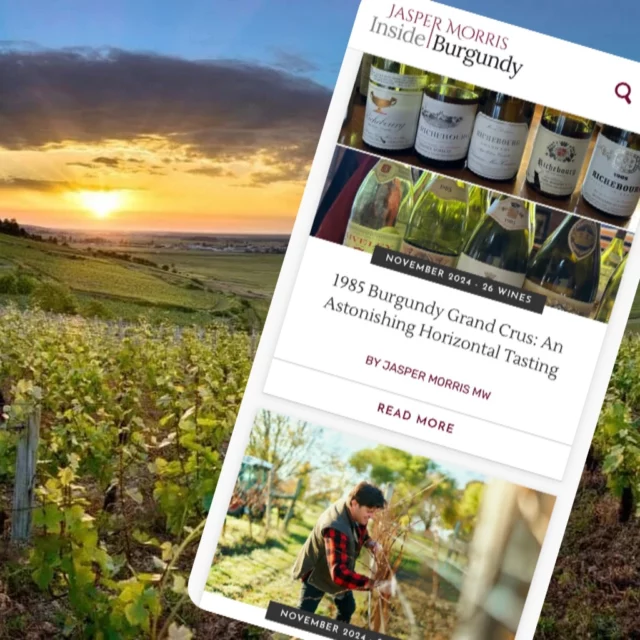 Say hello to the brand-new Inside Burgundy! We’re pleased to announce our new-look, much improved website. The site is home to over 31,000 tasting notes, over 200 each of tasting reports and overviews by both producer and vintage. 

Please do take a look at the new design and, excitingly, improved functionality – especially the faster and more exact wine search. 

We will continue working on ways to make the site even better in the coming weeks, but for now are very happy with our new home! 

This is the perfect time to join us and subscribe if you’ve been considering it, or to gift a subscription to a loved one before Christmas. To do so, click the link in my bio.

 #BurgundyWine #Burgundy #PinotNoirBurgundy #PinotNoir #Bourgogne #PinotNoirLovers #BurgundyWineTasting #winewebsite #websitelaunch #christmasgift

#winemakerstories #WineCriticism #WineTasting #WineTastingNotes #WineCritic #WineReviews